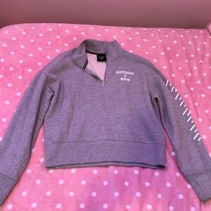 Grey SuperDry Half Zip